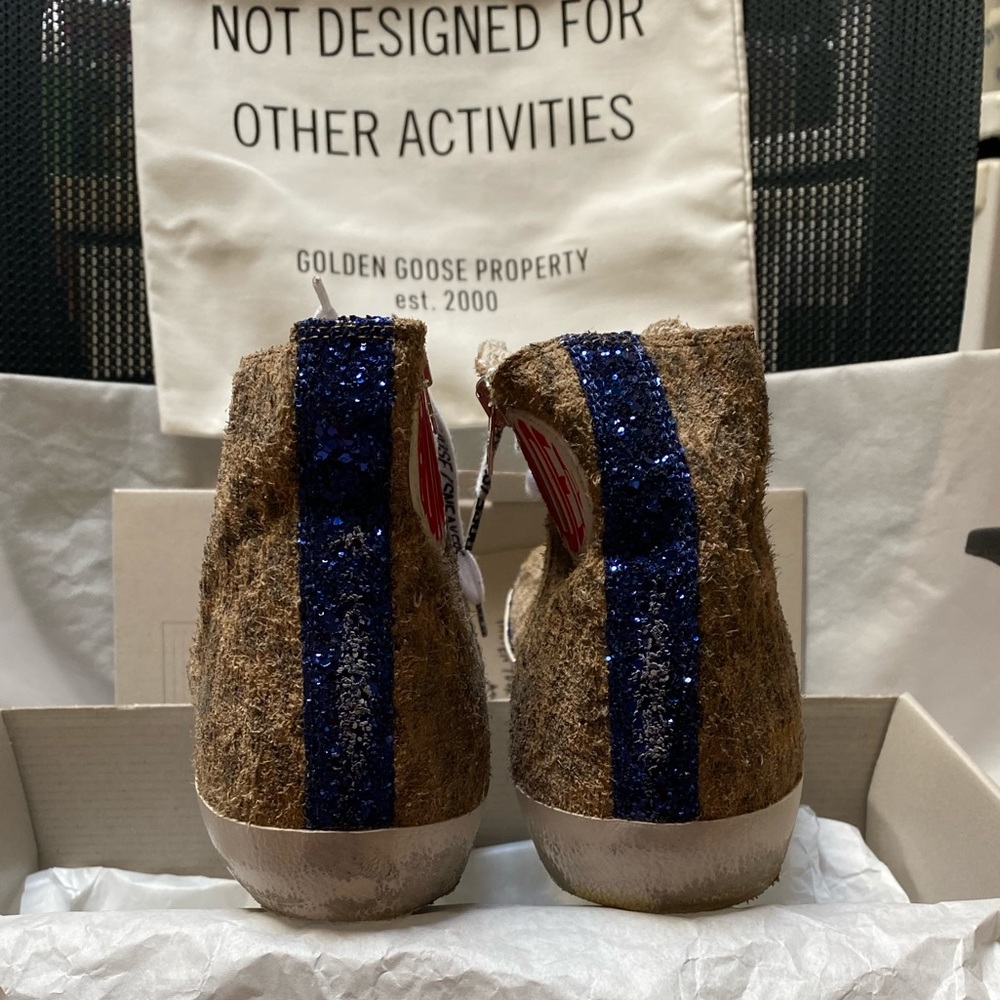 NIB Golden Goose Francy Leopard Suede Sneaker, 41 - Picture 11 of 16